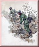 Infanteristen beim Erkunden