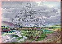 Landschaft vor dem Kaukasus
