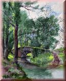 Schlosspark in der Normandie