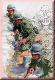 Infanteristen in Deckung